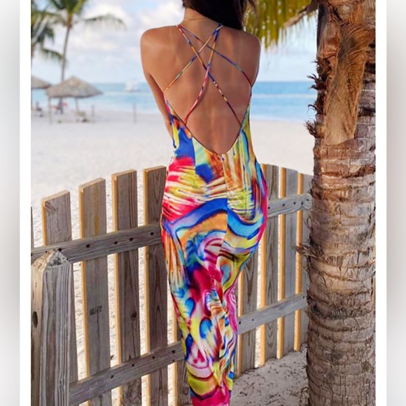 Cosel Wolf and Badger Bold Anguilla Dress Strappy Back - Picture 8 of 15